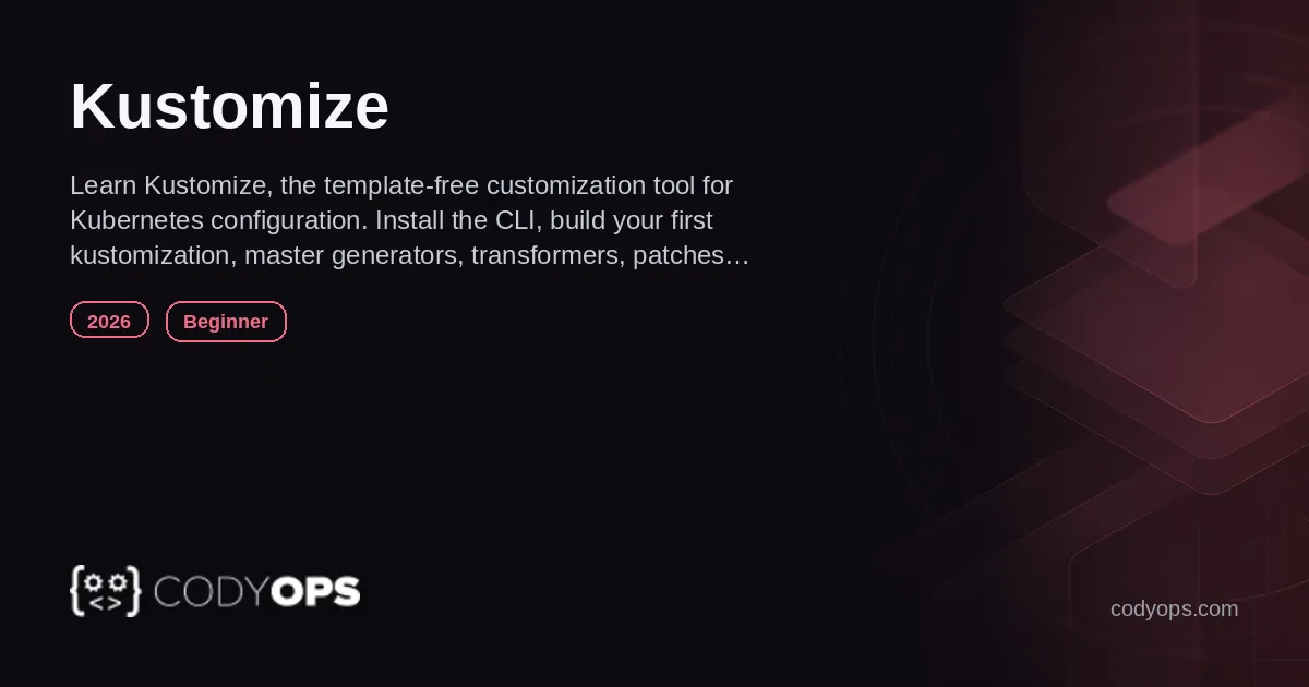 Novo Curso Kustomize Beginner Deployment Automation 2026 Image